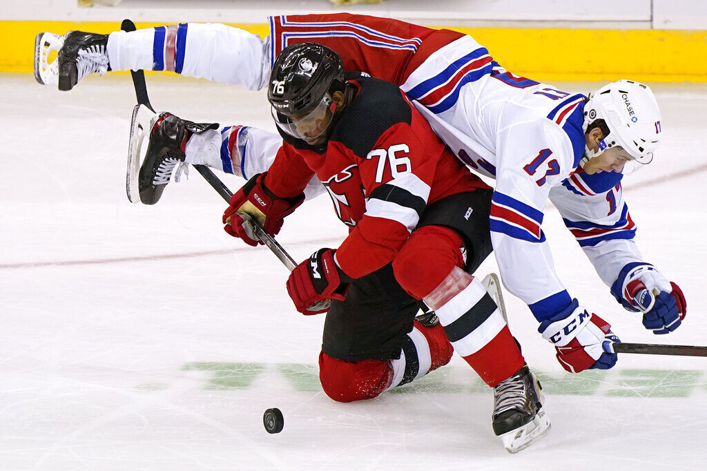 APTOPIX Rangers Devils Hockey